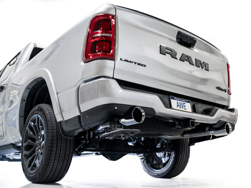 RAM 1500 Performance Exhaust - AWE Tuning - 0FG Catback Touring - Chrome Silver - `25-`27